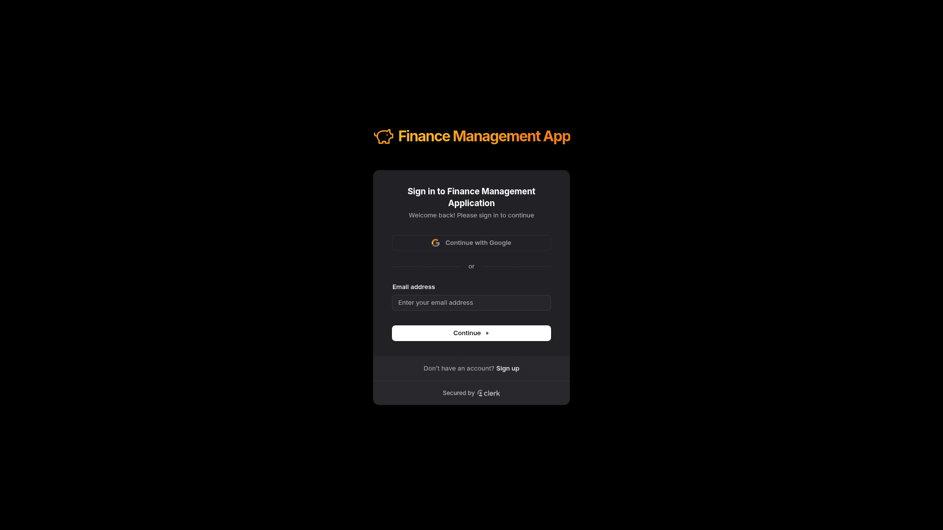 Finance Management App